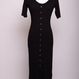 Robe moulante à manches courtes