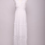 Robe longue fluide sans manches