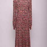 Robe longue fluide avec manches longues