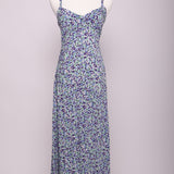 Robe midi à nid d'abeille et fente latérale