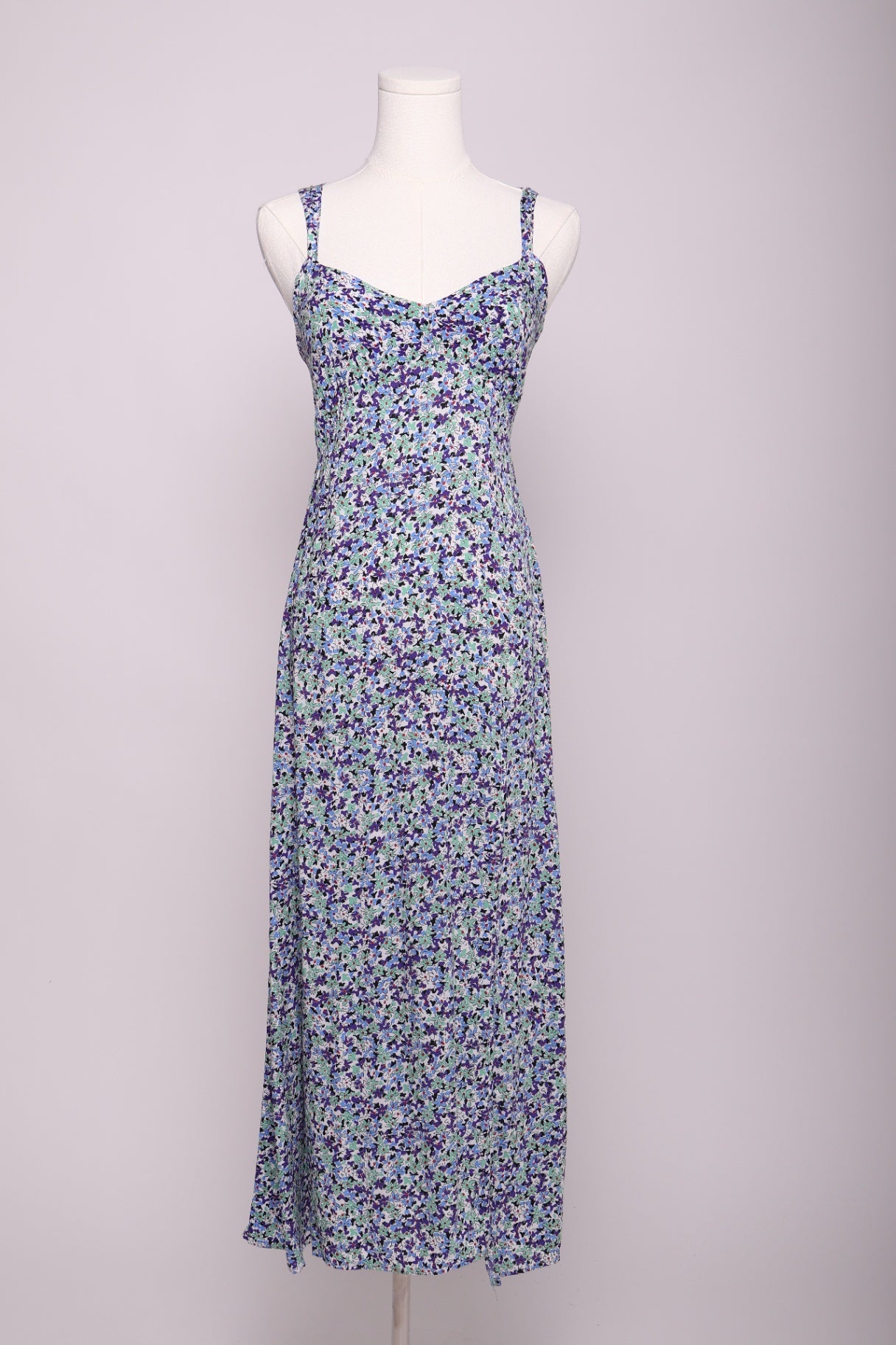 Robe midi à nid d'abeille et fente latérale
