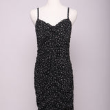 Robe courte moulante fleurie