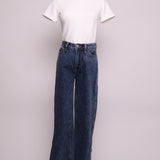 Jean jambe large indigo