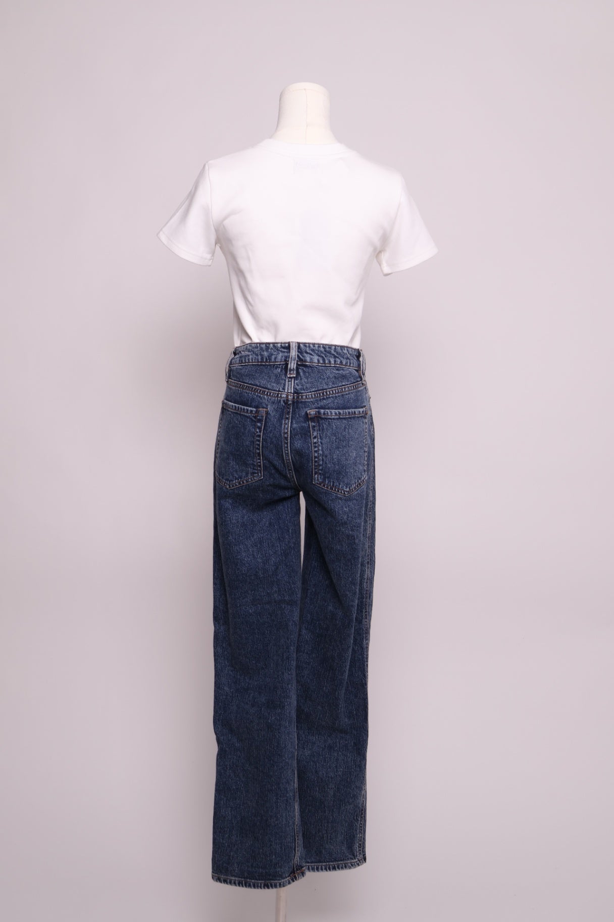 Jean jambe large indigo