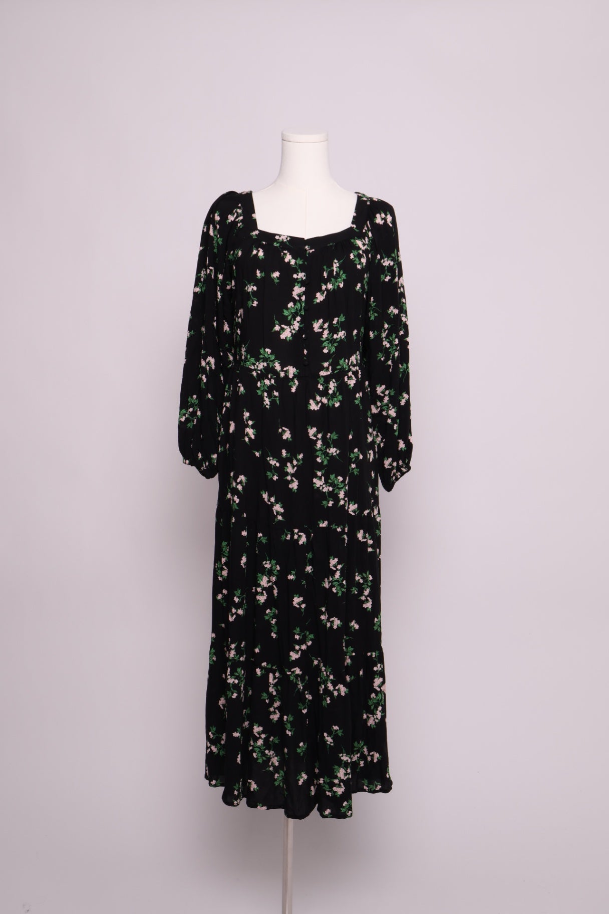 Robe longue à imprimé floral