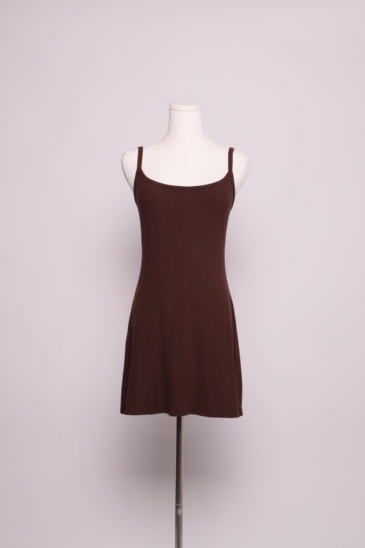 Robe courte côtelée