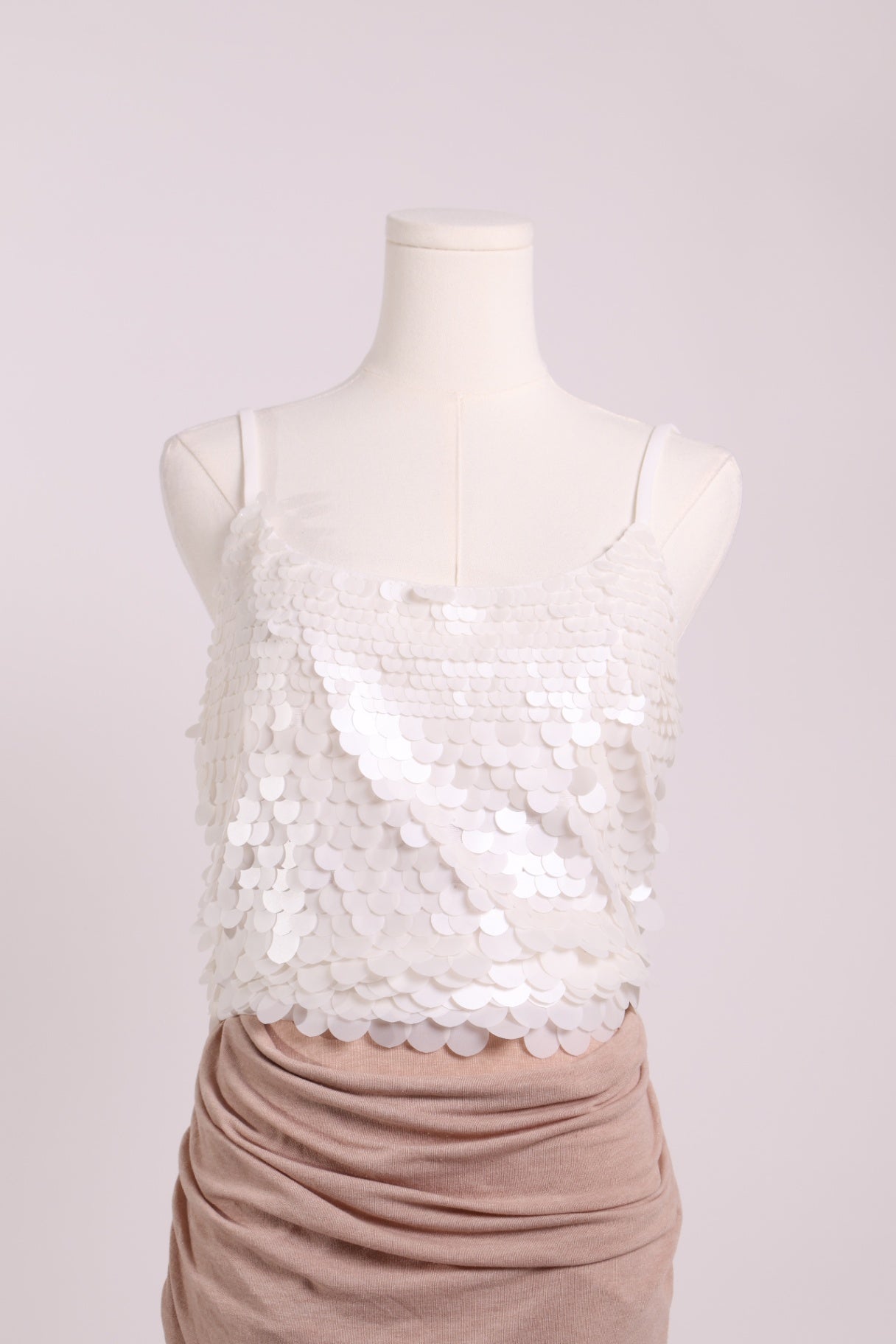 Camisole à sequins ronds