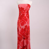 Robe longue sans manches à imprimé floral tropical