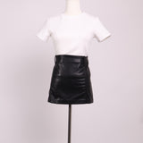 Jupe mini simili cuir
