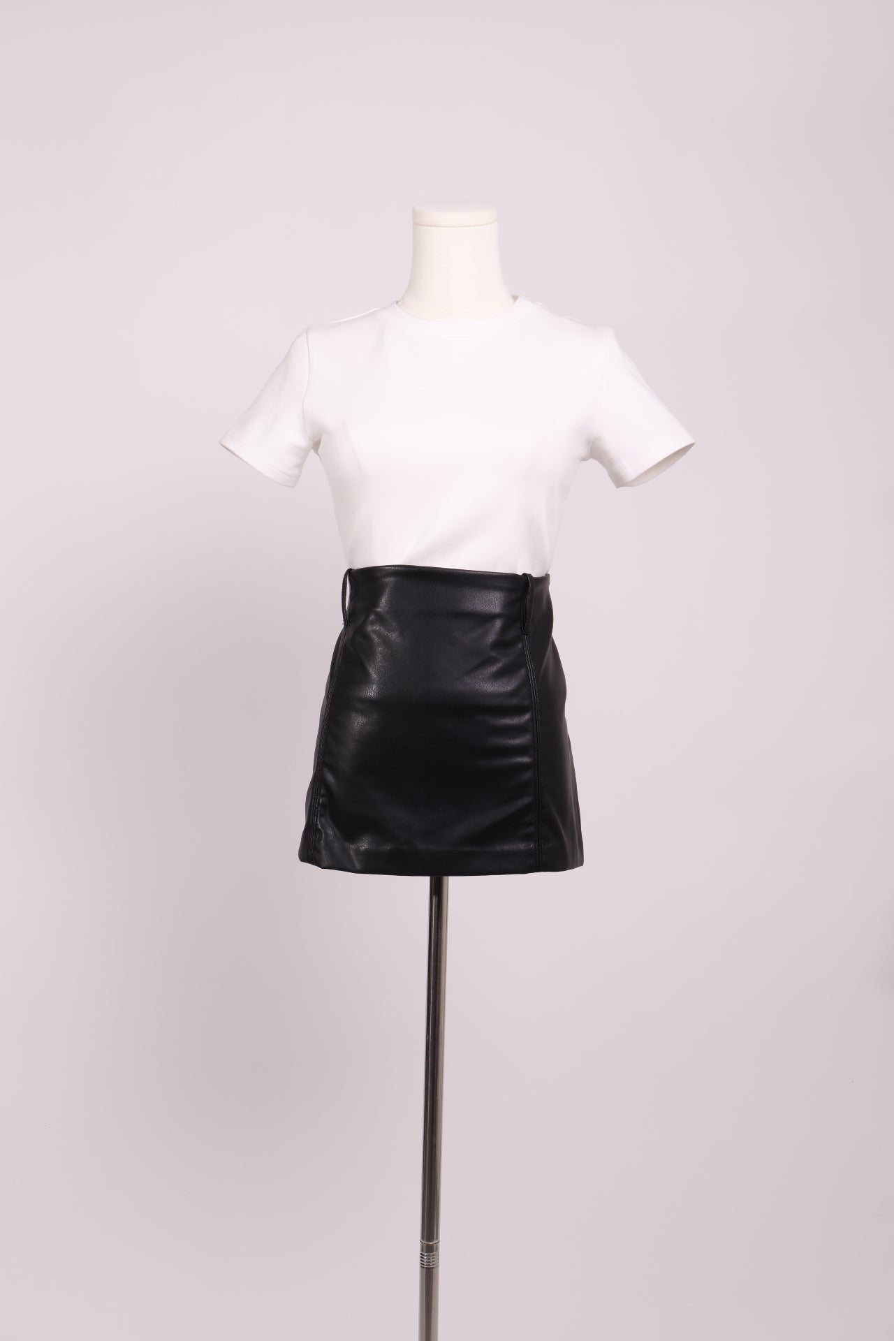 Jupe mini simili cuir