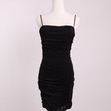 Robe courte froncée