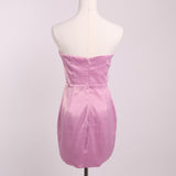 Robe mini satinée