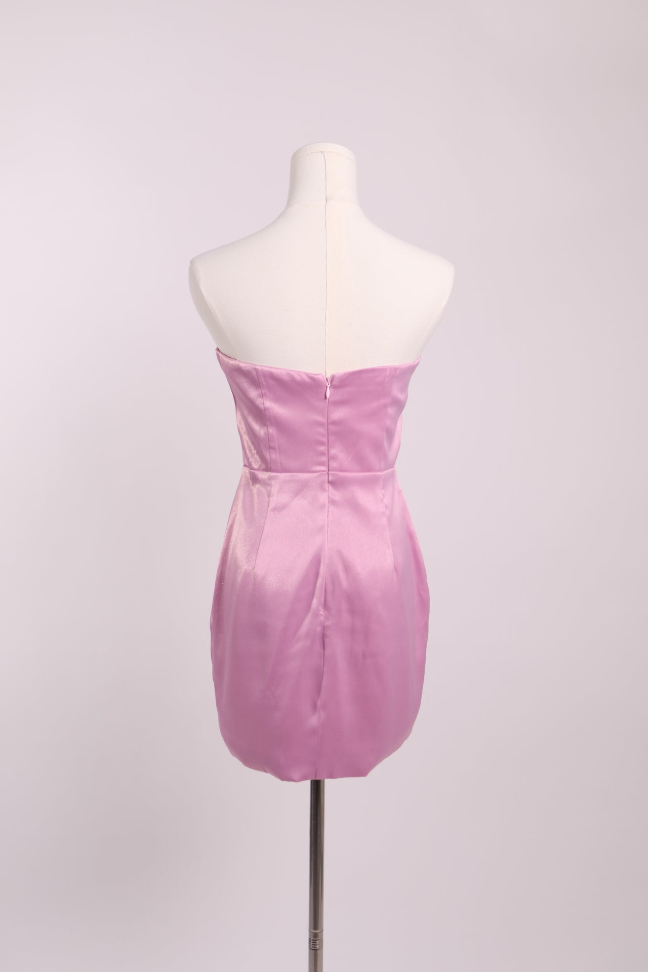 Robe mini satinée