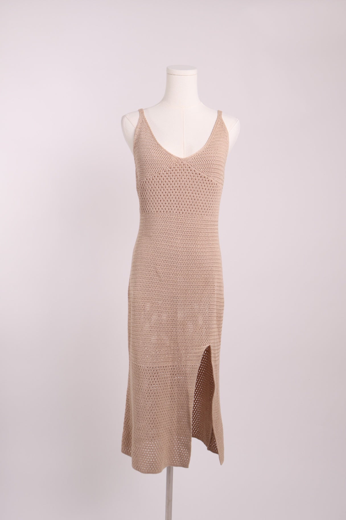 Robe en maille fente avant gauche Wilfred