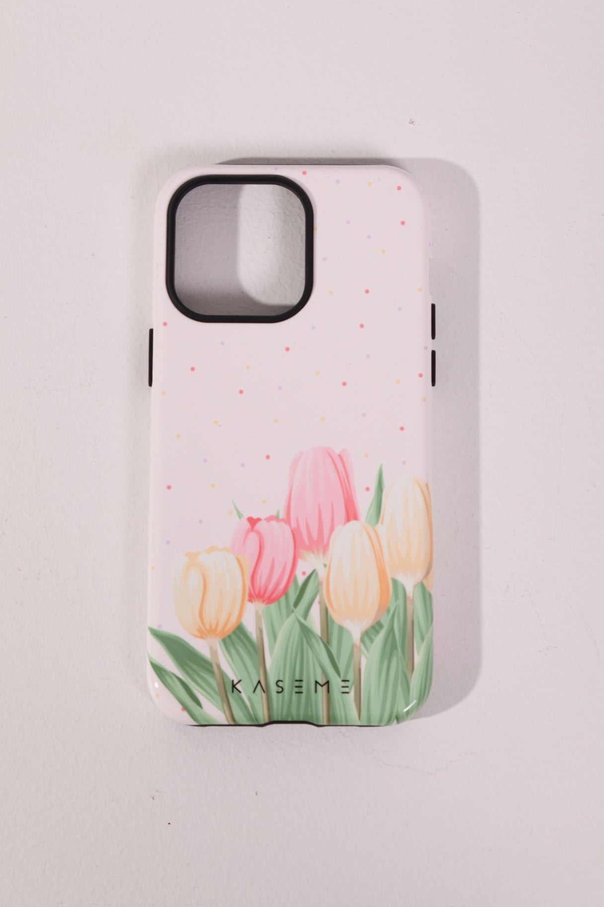 Étui tulipes à pois 14 Pro Max
