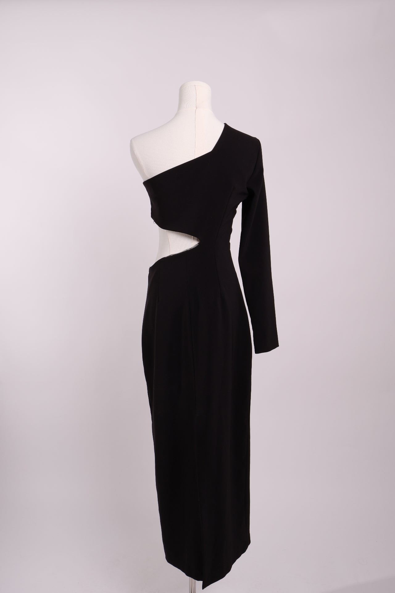 Robe longue à découpe chaîne
