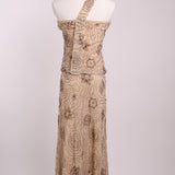 Ensemble trois pièces brodé perles et sequins