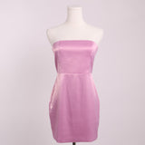 Robe mini satinée