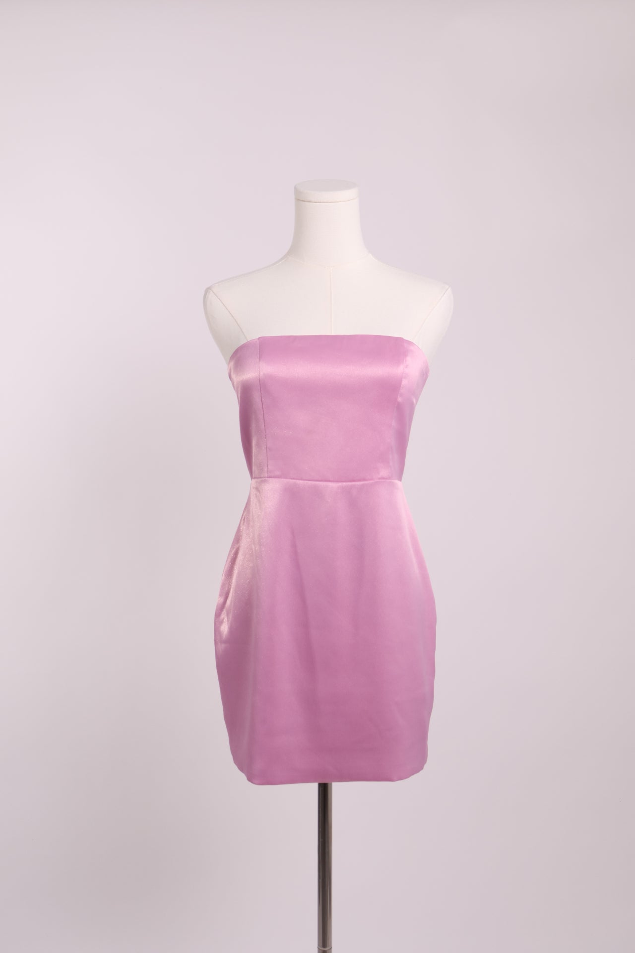 Robe mini satinée