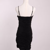 Robe courte froncée