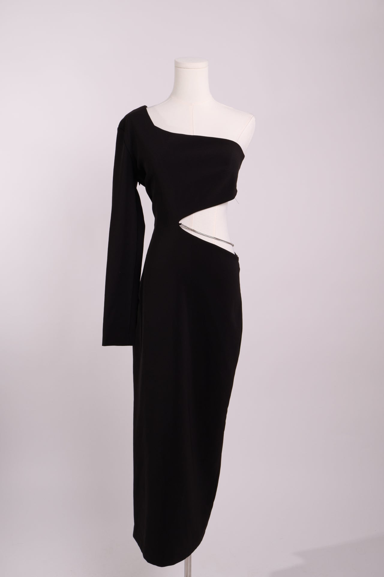 Robe longue à découpe chaîne