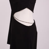 Robe longue à découpe chaîne
