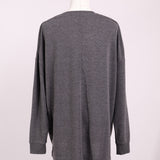 Chandail tricot fin col rond oversize
