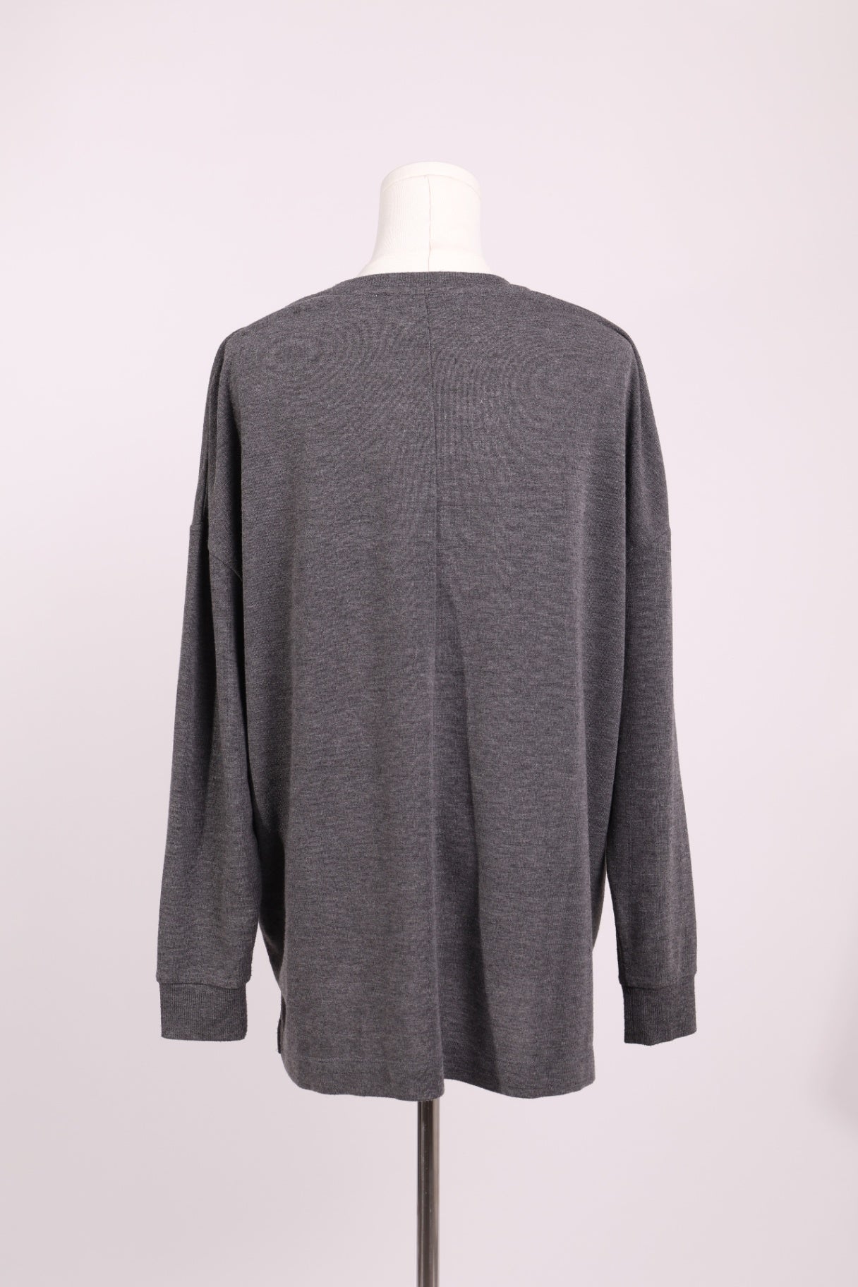 Chandail tricot fin col rond oversize