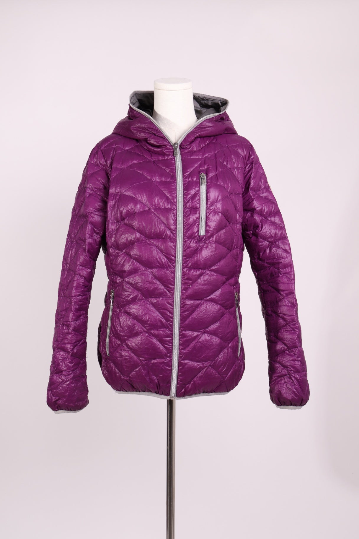Manteau doudoune zippé à capuche