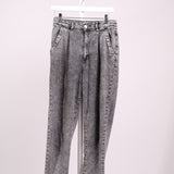 Mom jean denim délavé