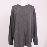 Chandail tricot fin col rond oversize