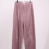 Pantalon en velours côtelé jambe large