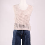 Camisole tricot ajourée