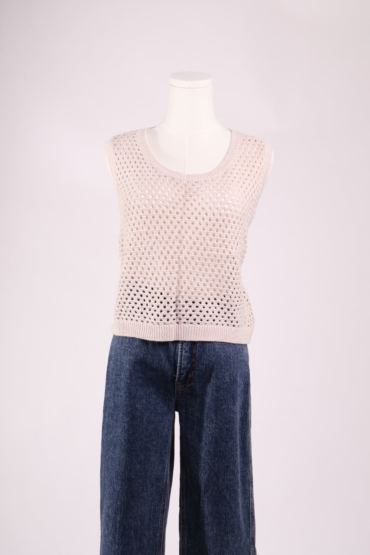 Camisole tricot ajourée