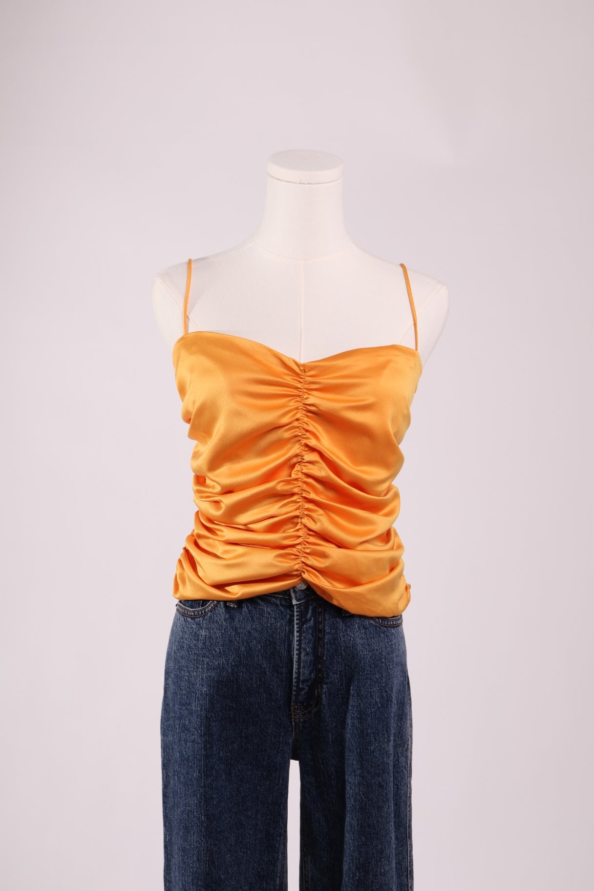 Camisole satiné drapée