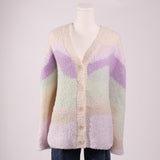 Cardigan oversize à dégradé pastel
