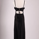 Robe satinée à bretelles ajustables