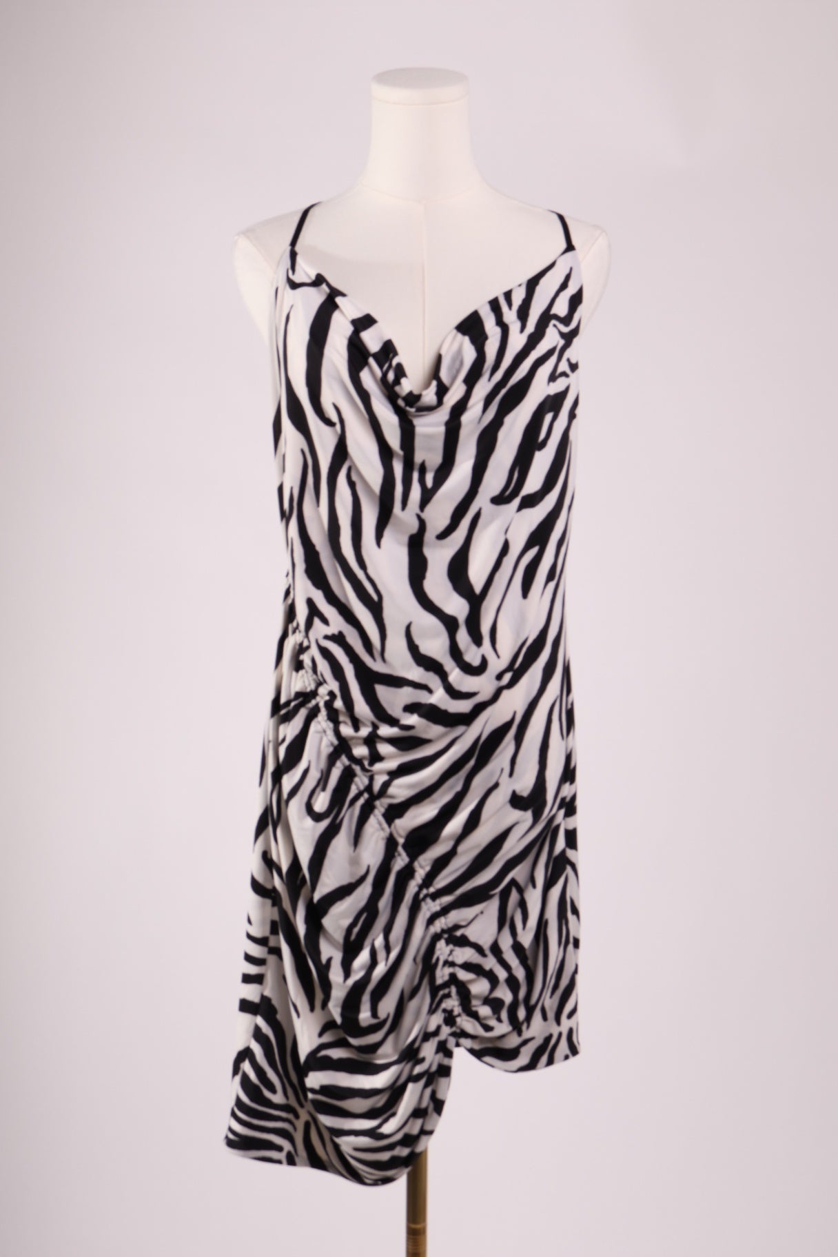 Robe à bretelles ajustables imprimé zèbre