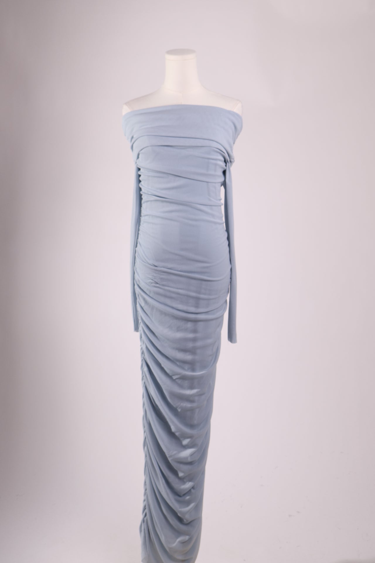 Robe maxi froncée (maternité)