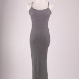 Robe maxi moulante lignée