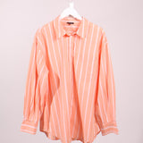Chemise lignée corail