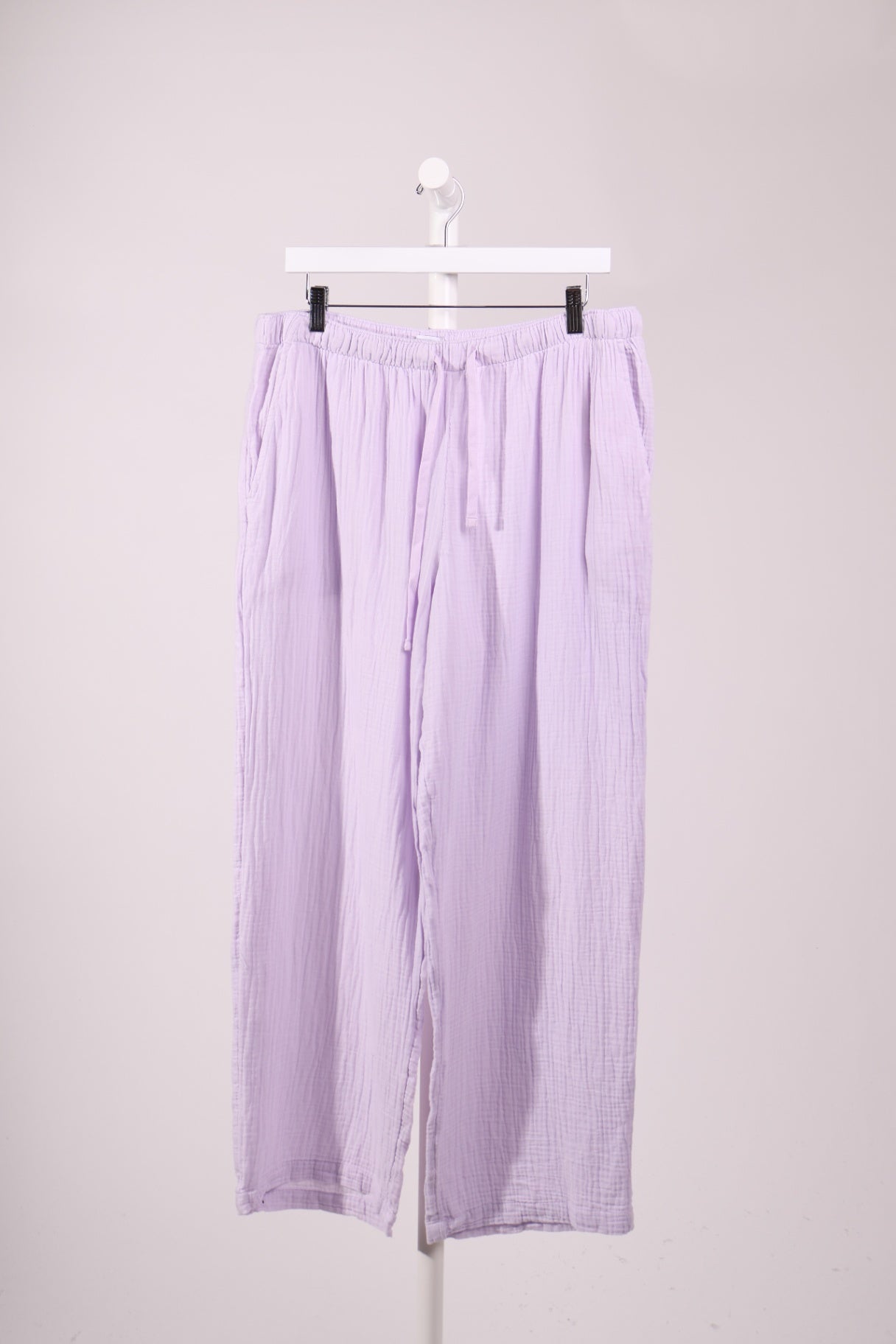 Pantalon fluide en gaze de coton