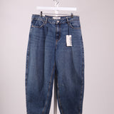 Jean taille haute denim Ballon/ Barrel