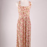 Robe fleurie en maille douce