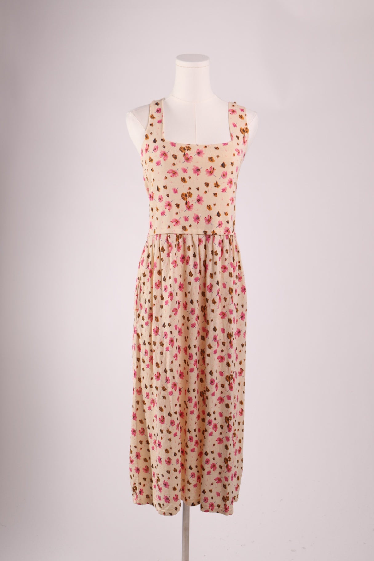 Robe fleurie en maille douce