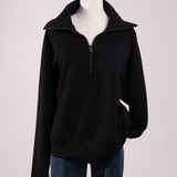 Chandail doux à demi-zip