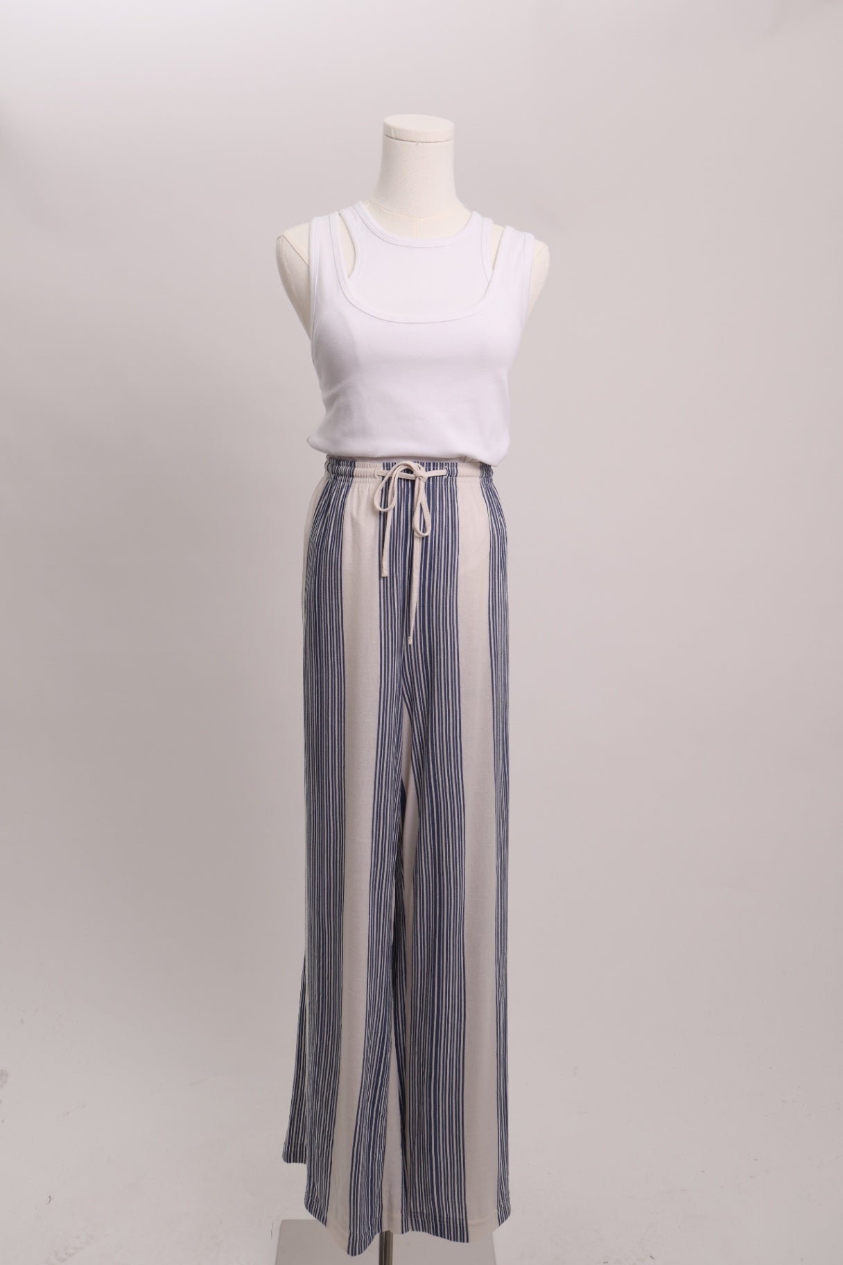 Pantalon ample rayé