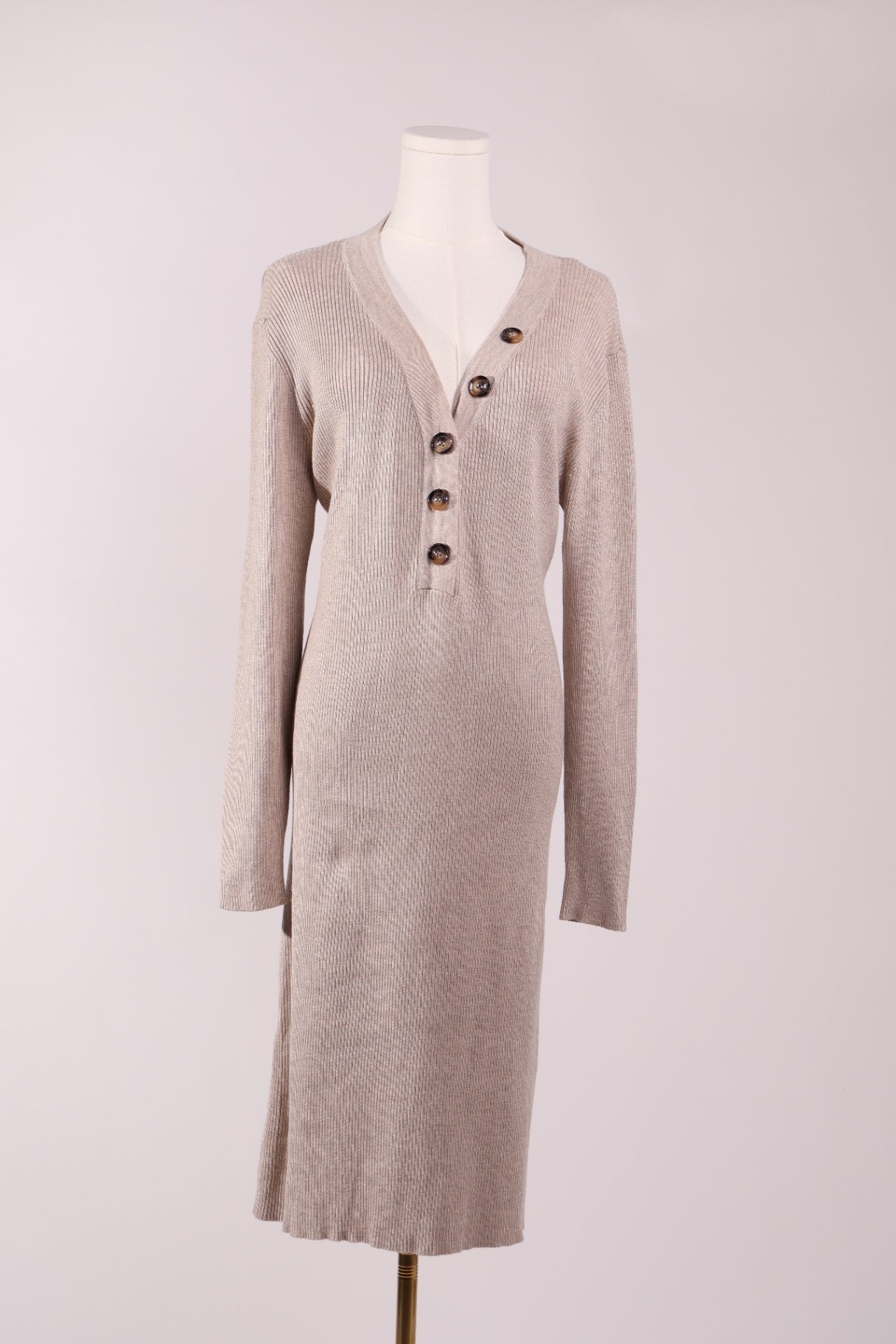Robe en tricot manches longues