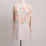 Chandail en maille floral pastel