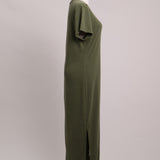 Robe longue à fentes latérales